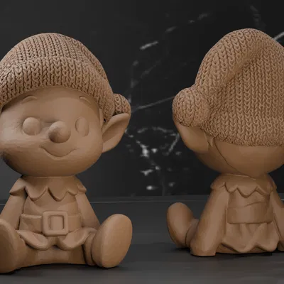 Tượng Elf Giáng Sinh - Họa Tiết Đan - 3 Kiểu