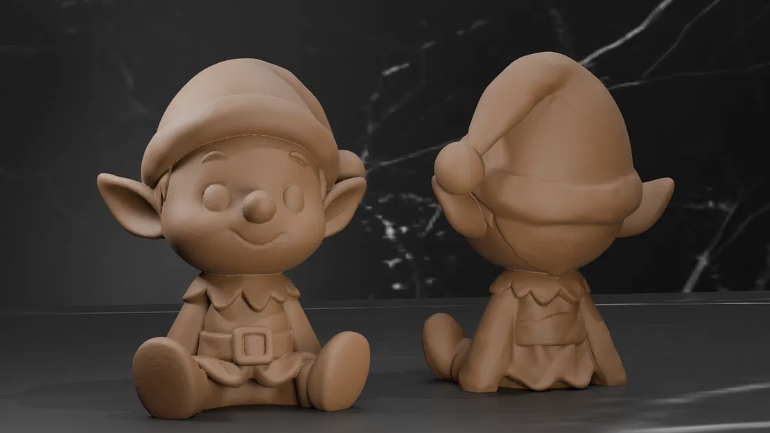 Tượng Elf Giáng Sinh - Họa Tiết Đan - 3 Kiểu - Image 3