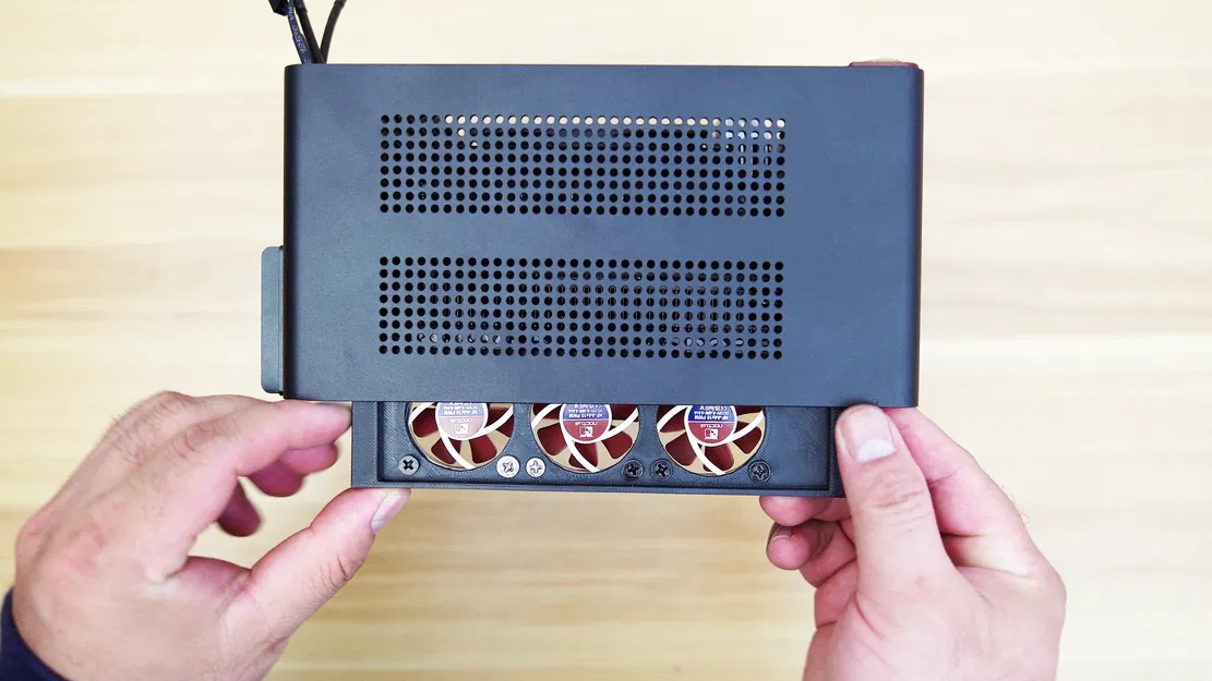 Giá đỡ 3 quạt 40mm cho Case Jonsbo NV10 Mini ITX - Image 1