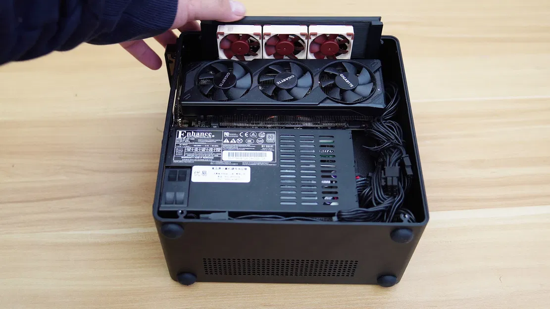 Giá đỡ 3 quạt 40mm cho Case Jonsbo NV10 Mini ITX - Image 5