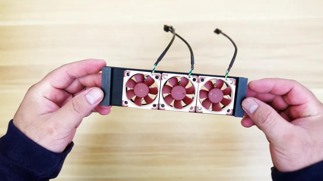 Giá đỡ 3 quạt 40mm cho Case Jonsbo NV10 Mini ITX - Image 6