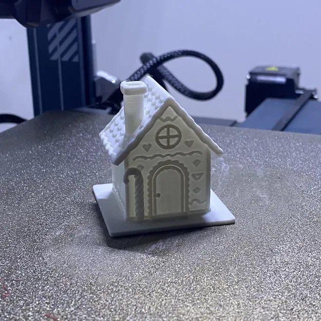 Ngôi nhà Bánh Gừng Giáng sinh – Trang trí Lễ hội STL - Image 1