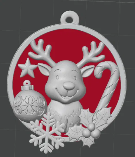 Móc Treo Giáng Sinh Tuần Lộc Dễ Thương - Image 1