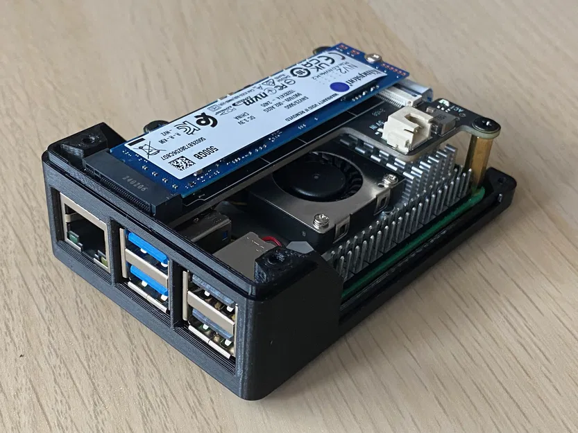 Vỏ Case Raspberry Pi 5 + Geekworm X1001 NVMe SSD - Image 8