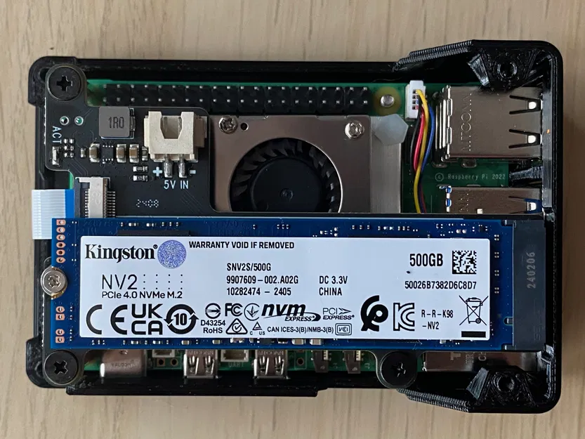 Vỏ Case Raspberry Pi 5 + Geekworm X1001 NVMe SSD - Image 9