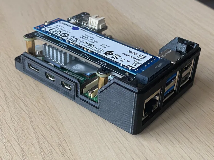 Vỏ Case Raspberry Pi 5 + Geekworm X1001 NVMe SSD - Image 11