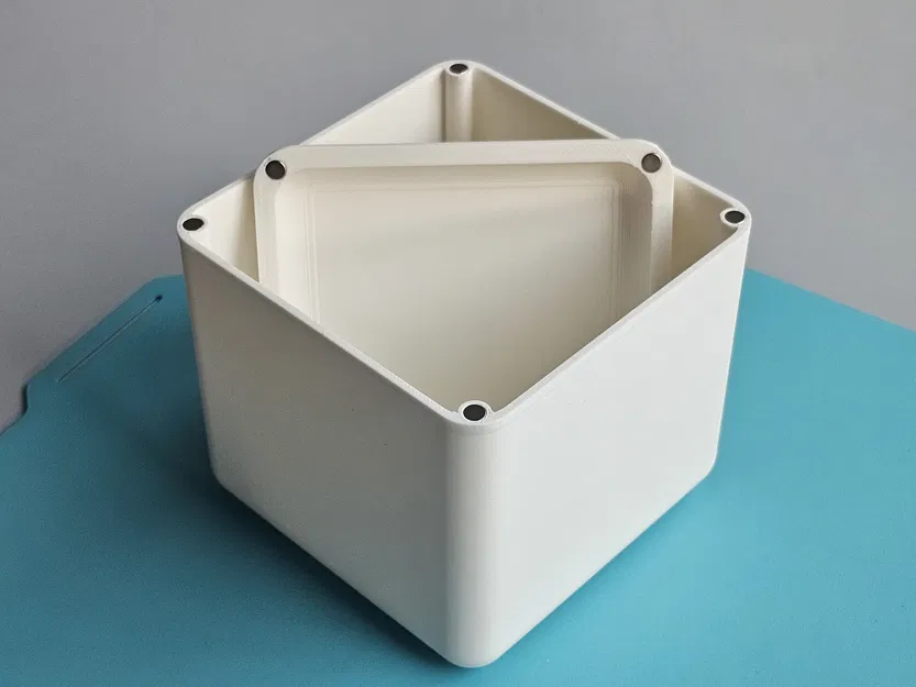 Hộp Đựng Vuông Hiện Đại Có Nắp Nam Châm - Image 2