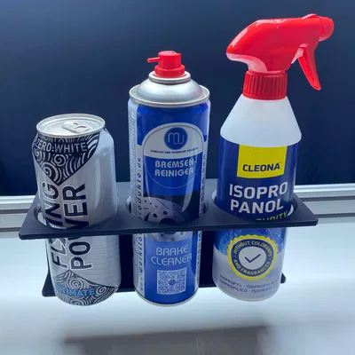 MT-SYSTEM Holder L: Đế Đựng 3 Chai Xịt 245mm