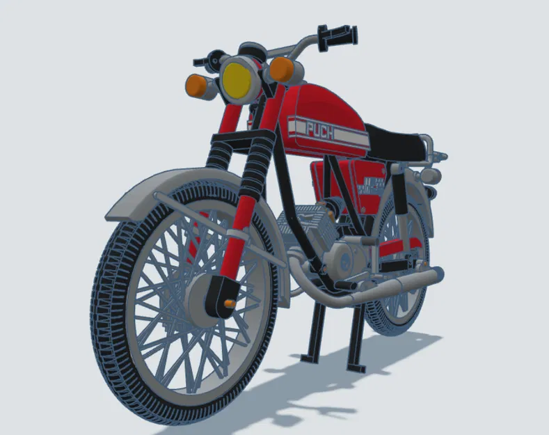 Mô hình xe Puch M50 Racing tỉ lệ 1:8 của Ed van der Heijden - Image 5