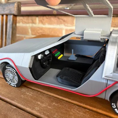 Mô Hình Máy Thời Gian DeLorean DMC-12 In 3D