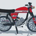 Mô hình xe Puch M50 Racing tỉ lệ 1:8 của Ed van der Heijden - Thumbnail 22