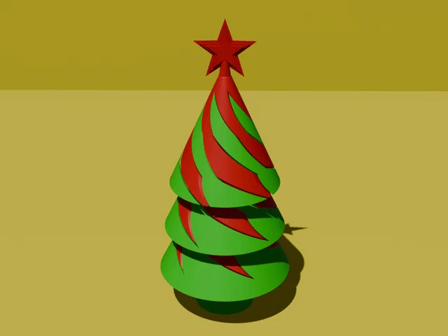 Cây Thông Noel Xoắn Ốc 3D - Image 3