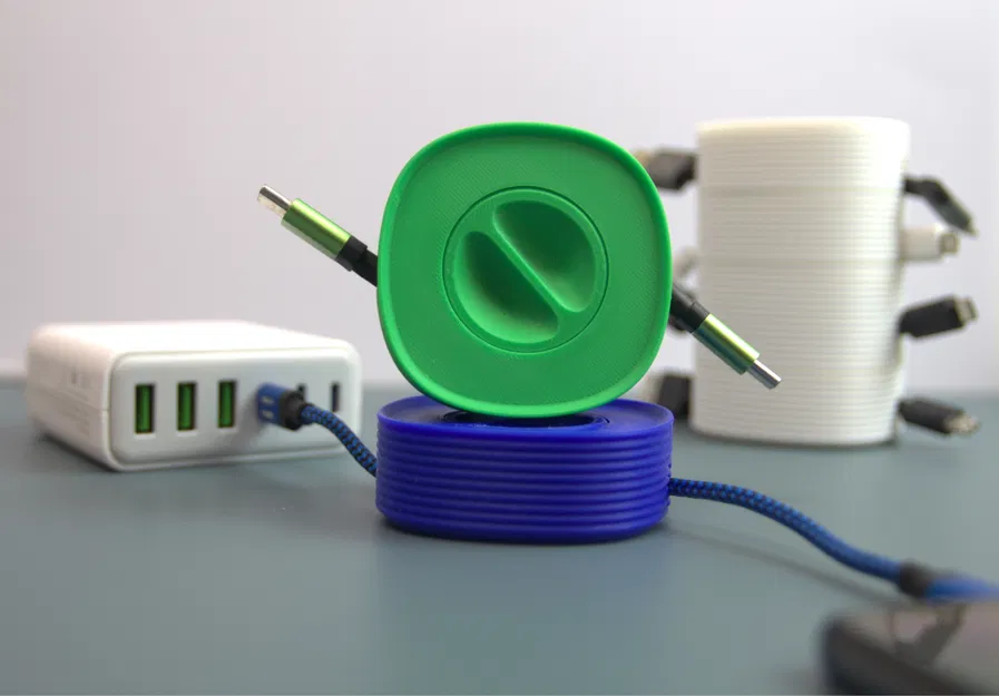 Ống Quấn Cáp Xếp Chồng – Bộ Tổ Chức Cáp Bàn Làm Việc Thông Minh - Image 1