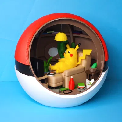Mô hình Pokémon Pokéball Diorama