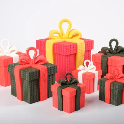 Hộp Quà Giáng Sinh – Trang Trí Phong Cách Dệt Kim Lễ Hội