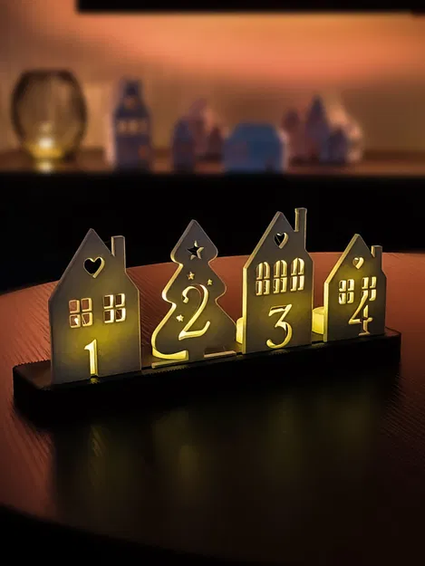 Chân nến LED Giáng Sinh Mùa Vọng - Image 2