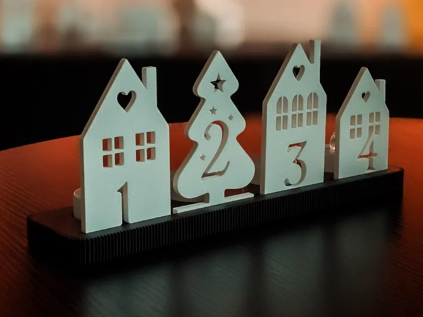 Chân nến LED Giáng Sinh Mùa Vọng - Image 3