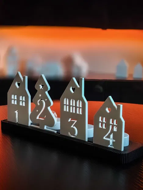 Chân nến LED Giáng Sinh Mùa Vọng - Image 4