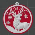 Móc Treo Noel Tuần Lộc - Trang Trí In 3D Chi Tiết - Thumbnail 1