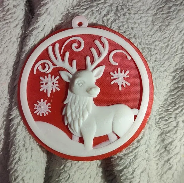 Móc Treo Noel Tuần Lộc - Trang Trí In 3D Chi Tiết - Image 2