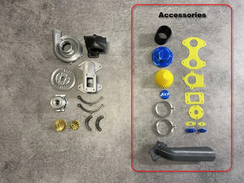 MAZDA RX7 (Tỷ lệ 1/27) / Phụ kiện Turbo - Image 6