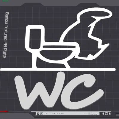 Móc Treo Cửa "WC" Vui Nhộn – La Linea Balum 125