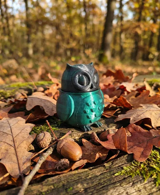 Móc Khóa Fidget Clicker Hình Cú Mèo - Image 2