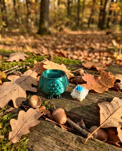 Móc Khóa Fidget Clicker Hình Cú Mèo - Image 3