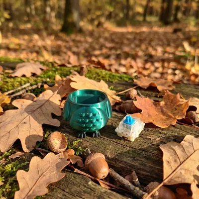 Móc Khóa Fidget Clicker Hình Cú Mèo