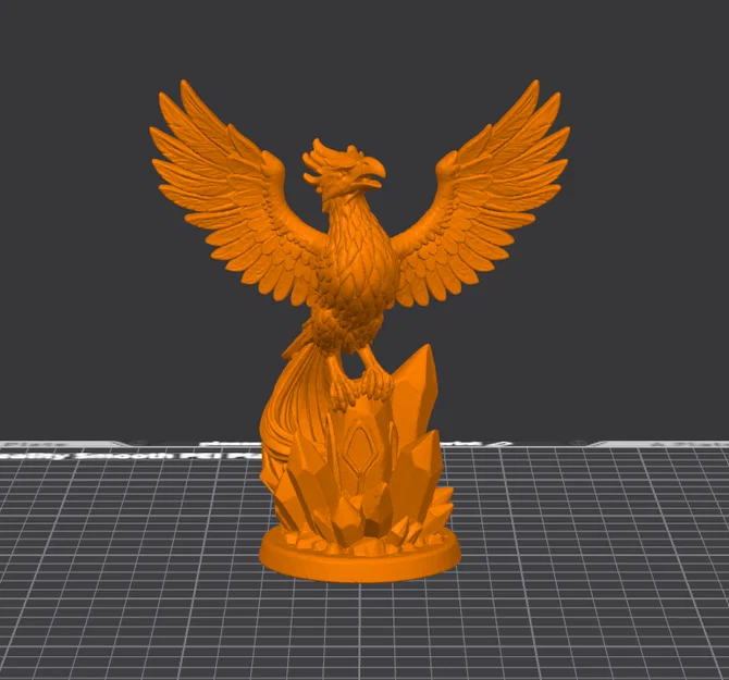 Tượng Phượng Hoàng Pha Lê Thăng Hoa - Crystal Phoenix Rising - Image 2