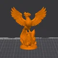 Tượng Phượng Hoàng Pha Lê Thăng Hoa - Crystal Phoenix Rising - Thumbnail 2
