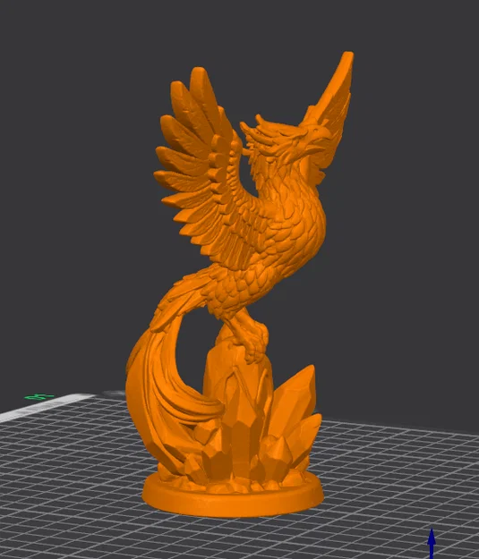 Tượng Phượng Hoàng Pha Lê Thăng Hoa - Crystal Phoenix Rising - Image 3