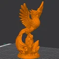Tượng Phượng Hoàng Pha Lê Thăng Hoa - Crystal Phoenix Rising - Thumbnail 3