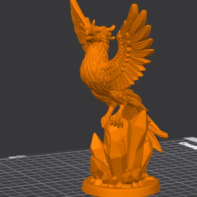 Tượng Phượng Hoàng Pha Lê Thăng Hoa - Crystal Phoenix Rising