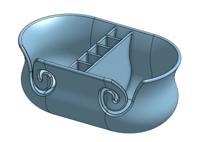 Tô Đựng Len Hai Ngăn Có Hộp Dụng Cụ – Phiên Bản Happy Wife - Image 4