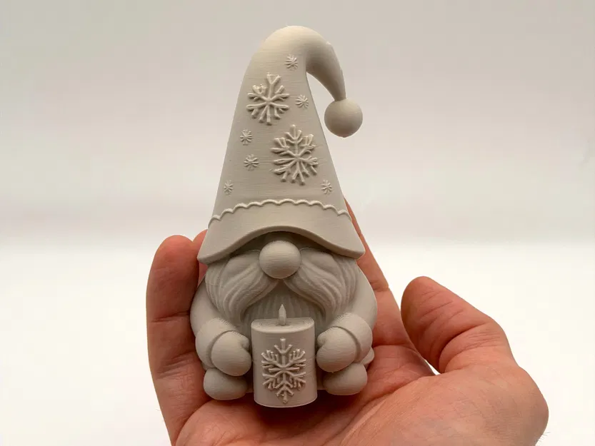 Ông Già Tuyết Nến Vàng - Mô hình in 3D - Image 1