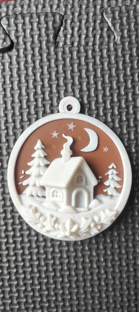 Móc Trang Trí Nhà Nhỏ Mùa Đông - Vật Trang Trí In 3D Ấm Áp - Image 2