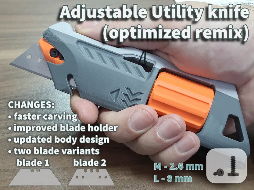 Dao rọc giấy điều chỉnh được (phiên bản tối ưu) - Image 1