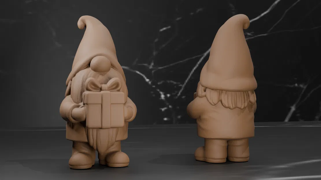 Mô Hình Gnome Quà Giáng Sinh - Vân Dệt Kim - 3 Kiểu - Image 2