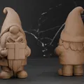 Mô Hình Gnome Quà Giáng Sinh - Vân Dệt Kim - 3 Kiểu - Thumbnail 2