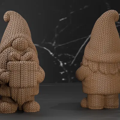 Mô Hình Gnome Quà Giáng Sinh - Vân Dệt Kim - 3 Kiểu