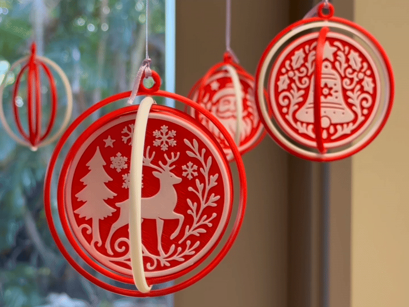 Đồ Trang Trí Giáng Sinh Xoay - Thumbnail 2