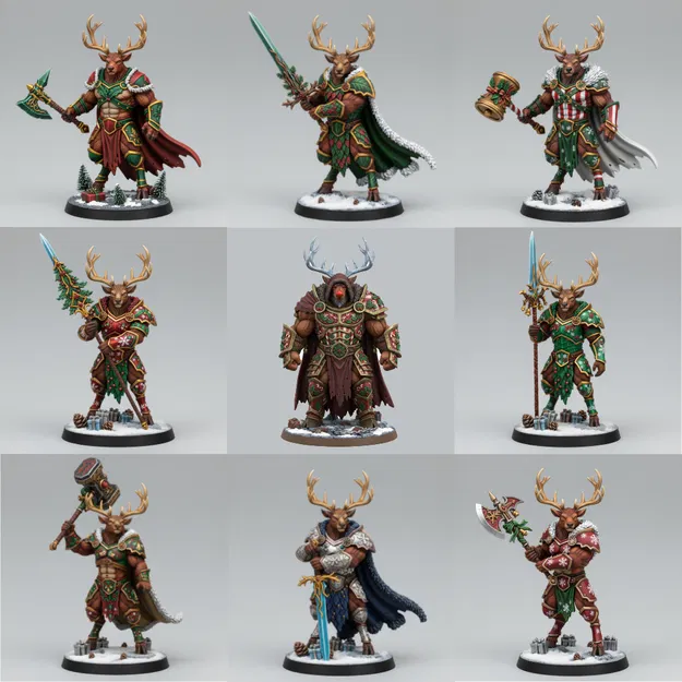 Mô Hình D&D: Bát Đại Chiến Binh Phương Bắc + Rudolph Kẻ Lừa Đảo - Image 1