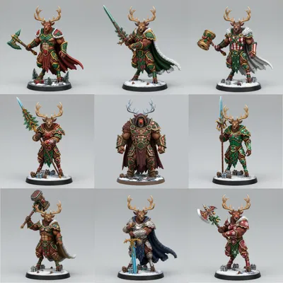 Mô Hình D&D: Bát Đại Chiến Binh Phương Bắc + Rudolph Kẻ Lừa Đảo