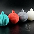 Bộ 4 Quả Cầu Trang Trí (Chấm Bi, Xoắn Ốc, Lưới, Trơn/Da Mờ) - Thumbnail 1