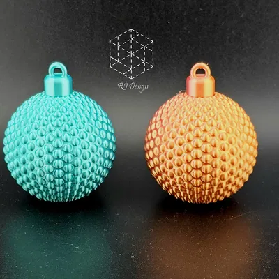 Bộ 4 Quả Cầu Trang Trí (Chấm Bi, Xoắn Ốc, Lưới, Trơn/Da Mờ)