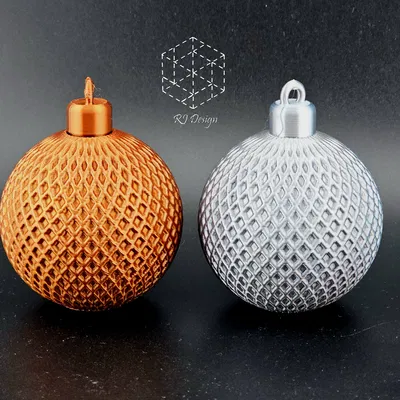 Bộ 4 Quả Cầu Trang Trí (Chấm Bi, Xoắn Ốc, Lưới, Trơn/Da Mờ)