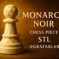 Monarch Noir "Tốt" - Quân Cờ Vua - Thumbnail 1