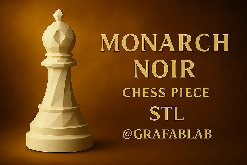 Monarch Noir "Tượng" – Quân Cờ Vua - Image 1