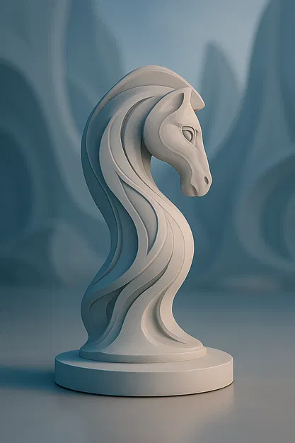 Tượng "Kỵ Sĩ" Organica - quân cờ vua - Image 4